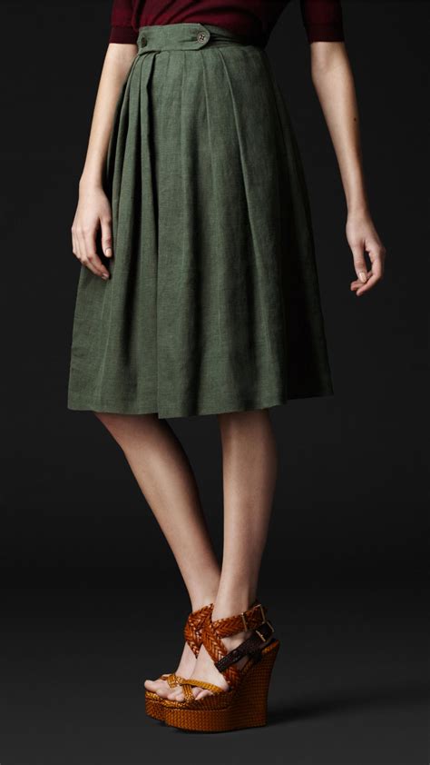 burberry prorsum green skirt|Burberry her men's clothing.